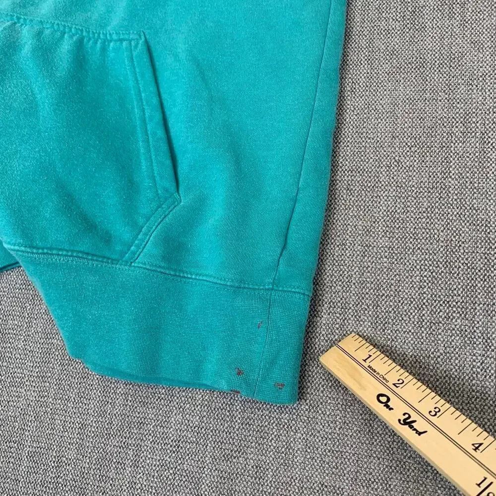 The North Face blue hoodie spell out graphic pullover outdoor Small
